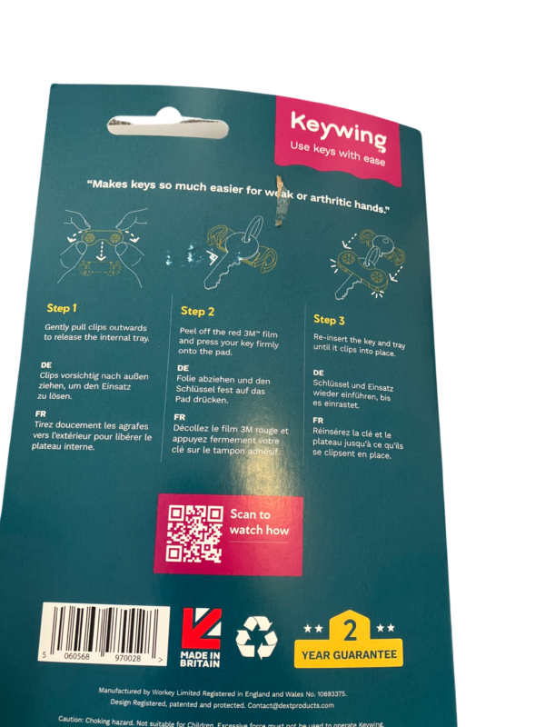 Rear pack of Keywing