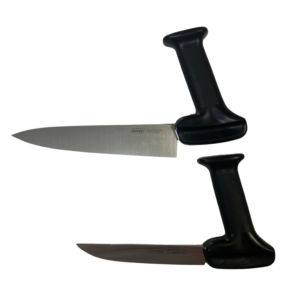 Side by side Stirex ergonomic knives