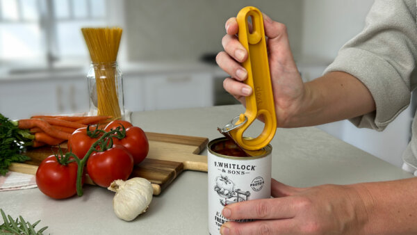 Dext RingPull Can Opener being used